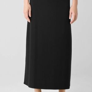 Eileen Fisher Black Strerchy Maxi Skirt